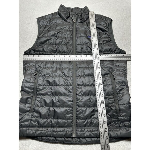Patagonia Nano Puff Men Vest Size Small 84242 PrimaLoft Full Zip Forge Gray NWT - Picture 6 of 13